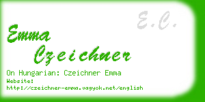 emma czeichner business card